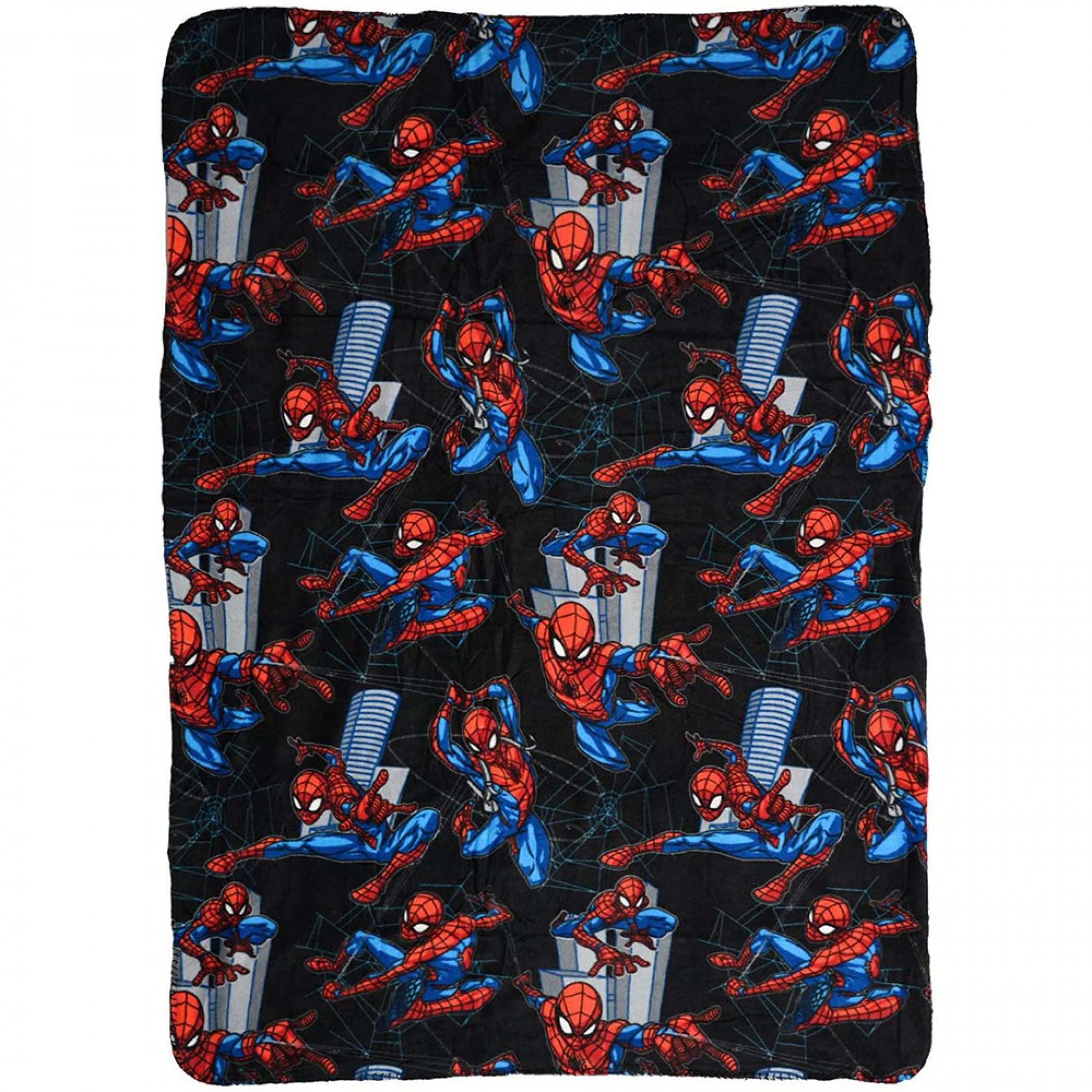 Marvel Comics Spider-Man Web Slinging 45" x 60" Plush Throw Blanket